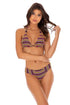 Luli Fama Jungle Glow TRIANGLE HALTER TOP